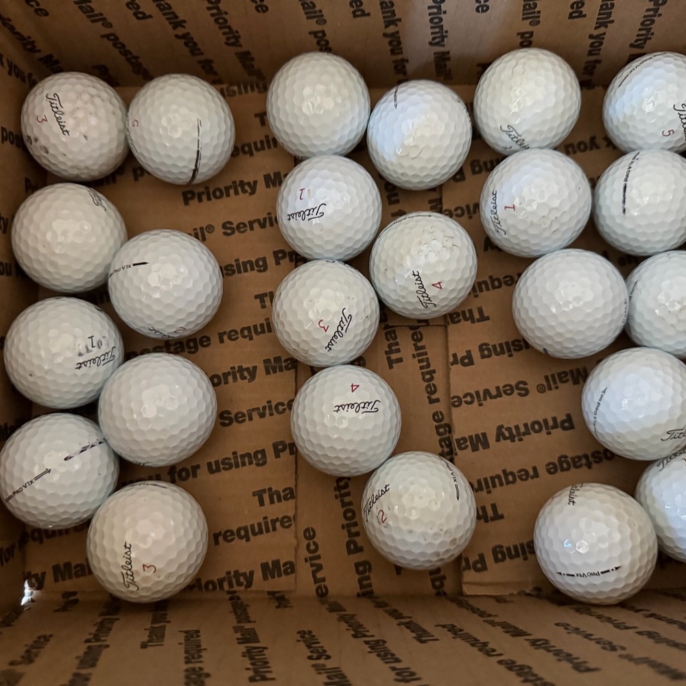 Titleist Prov1x golf balls 2 dozen 24 golf balls Titleist golf balls white